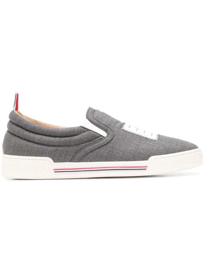 Thom Browne 4-bar Slip-on Trainer - Grey