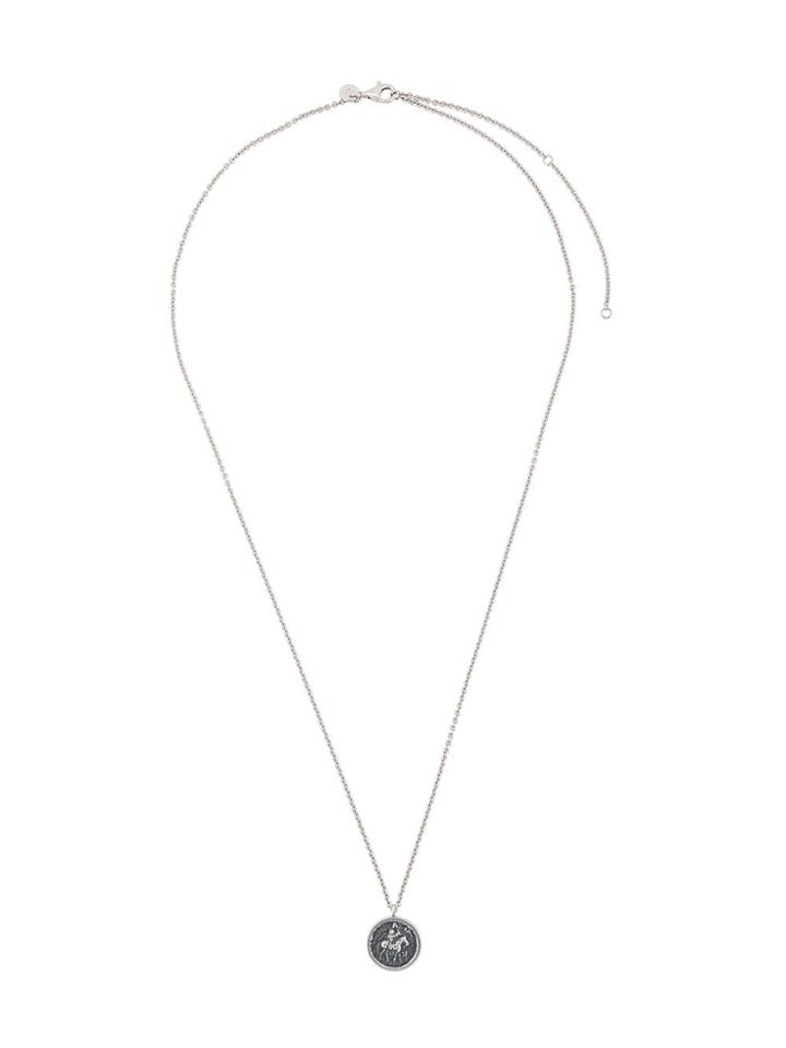 Tom Wood Coin Pendant Necklace - Silver