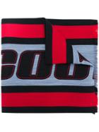 Marcelo Burlon County Of Milan Colour-block Logo Scarf - Red
