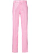 Msgm Sequin Embellished Trousers - Pink & Purple