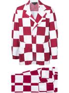 Comme Des Garçons Vintage Cropped Checked Two Piece Suit - White