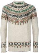 Roberto Collina Patterned Merino Sweater - Nude & Neutrals