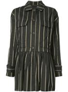 Uma Wang Striped Jacket - Black