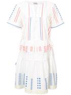 Tanya Taylor Crochet Embroidered Dress - White