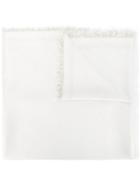 Giorgio Armani - Fringed Trim Scarf - Women - Modal/viscose/polyester/polyamide - One Size, Nude/neutrals, Modal/viscose/polyester/polyamide