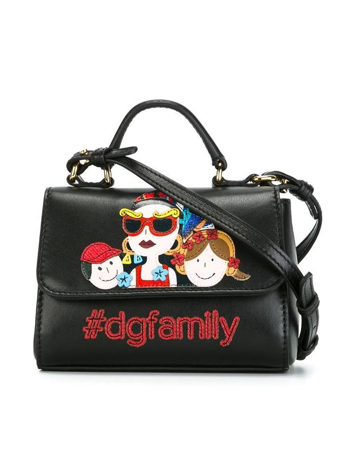 Dolce & Gabbana Kids Family Patch Tote, Girl's, Black