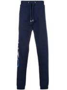 Kenzo Tapered Logo Side Track Pants - Blue