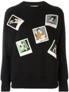Olympia Le-tan Geisha Print Sweatshirt, Women's, Size: 36, Black, Cotton/wool