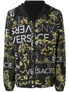 Versace Jeans Logo Baroque Print Jacket - Black