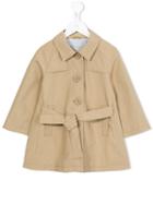 Herno Kids Single Breasted Coat, Girl's, Size: 8 Yrs, Nude/neutrals