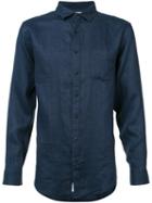 Onia - Abe Linen Shirt - Men - Linen/flax - S, Blue, Linen/flax