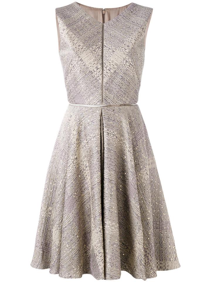 Talbot Runhof - Sequin Embellished Dress - Women - Cotton/polyester/acetate/polyacrylic - 38, Nude/neutrals, Cotton/polyester/acetate/polyacrylic