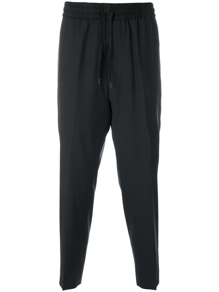 Études Cropped Tapered Trousers - Black