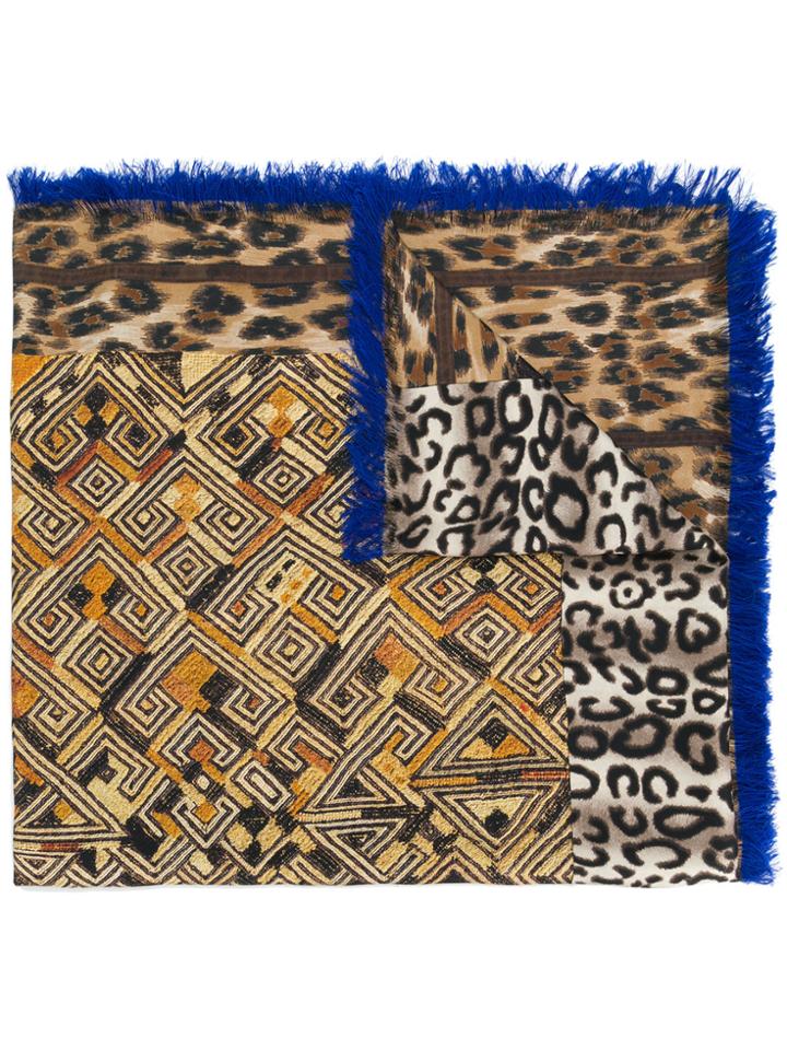 Pierre-louis Mascia Leopard Print Scarf - Nude & Neutrals