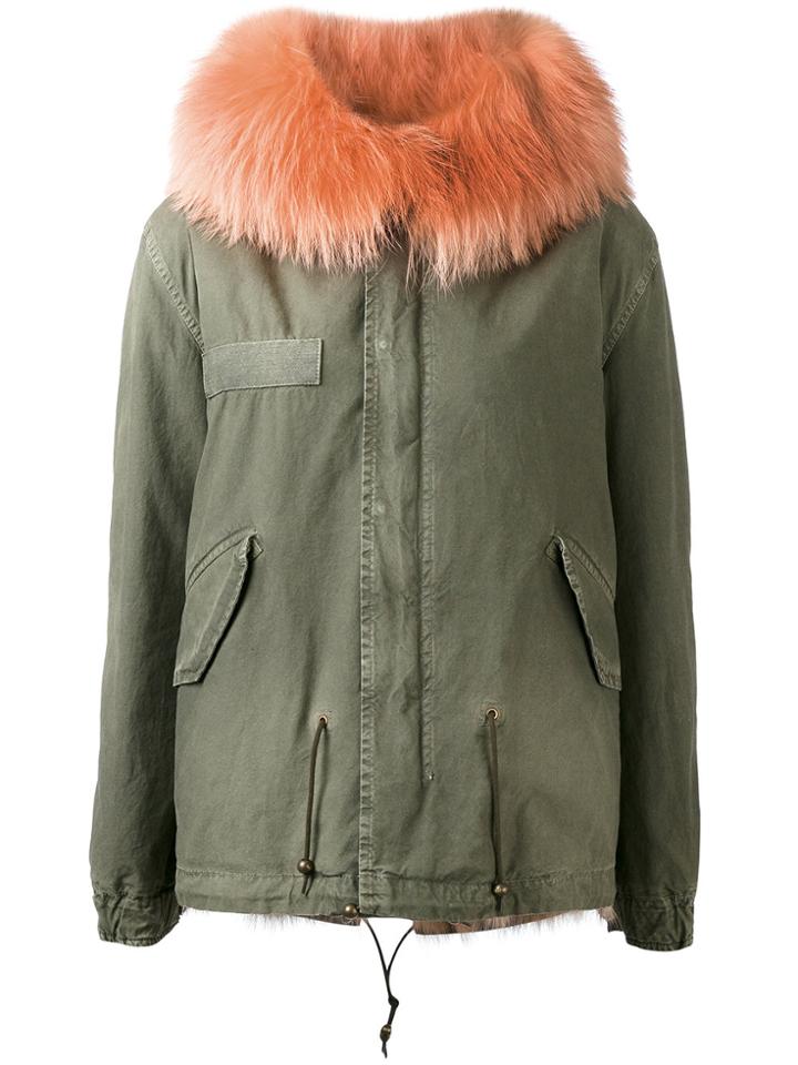 Mr & Mrs Italy Trimmed Hood Mini Parka - Green