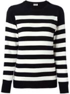 Saint Laurent Striped Sweater, Women's, Size: Small, Black, Cashmere