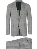 Tagliatore Grid Check Suit - Grey
