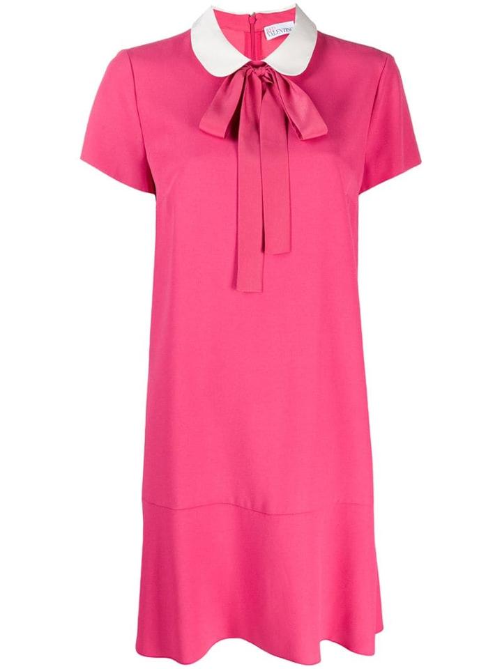 Red Valentino Pussy-bow Dress - Pink