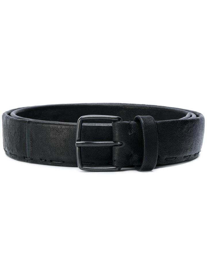 Transit Stitched Detail Belt - Black