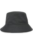 Burberry Logo Detail Cotton Twill Bucket Hat - Black