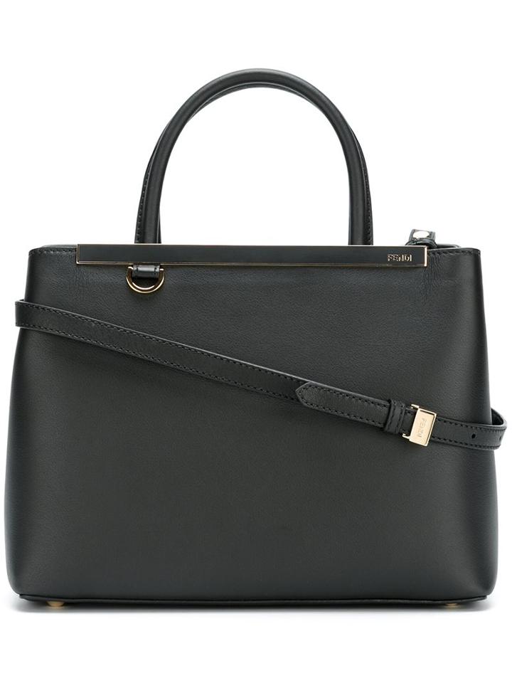Fendi - Small '2jours' Tote - Women - Leather - One Size, Women's, Black, Leather