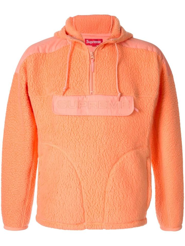 Supreme Polartec Hoodie - Orange