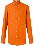 Massimo Alba Round Collar Canary Shirt - Yellow & Orange