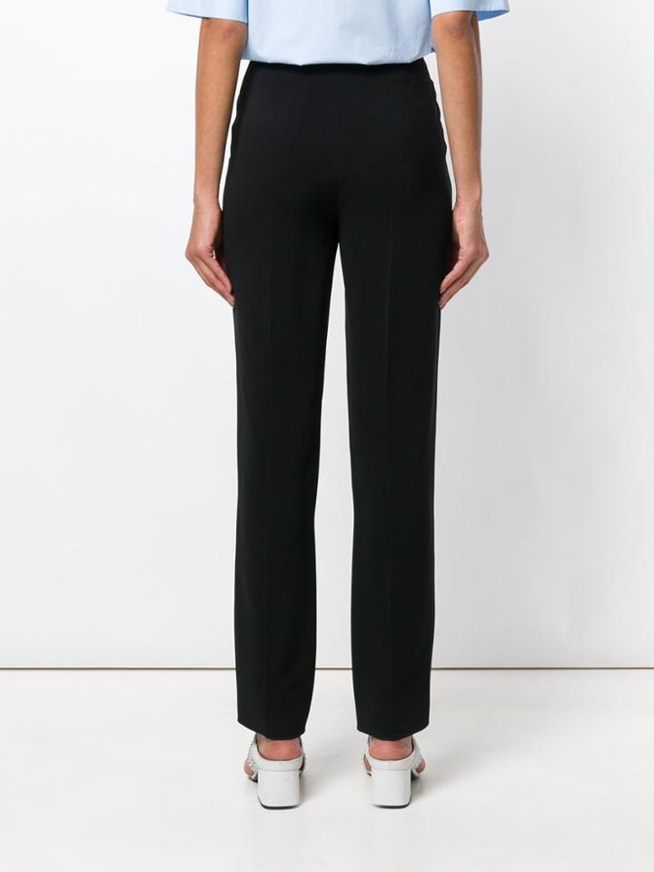 Salvatore Ferragamo High-waisted Tailored Trousers - Black