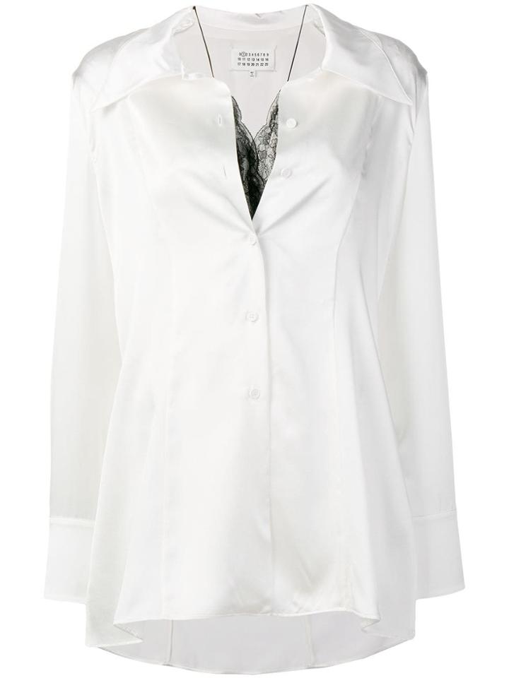 Maison Margiela Lace Detail Shirt - White