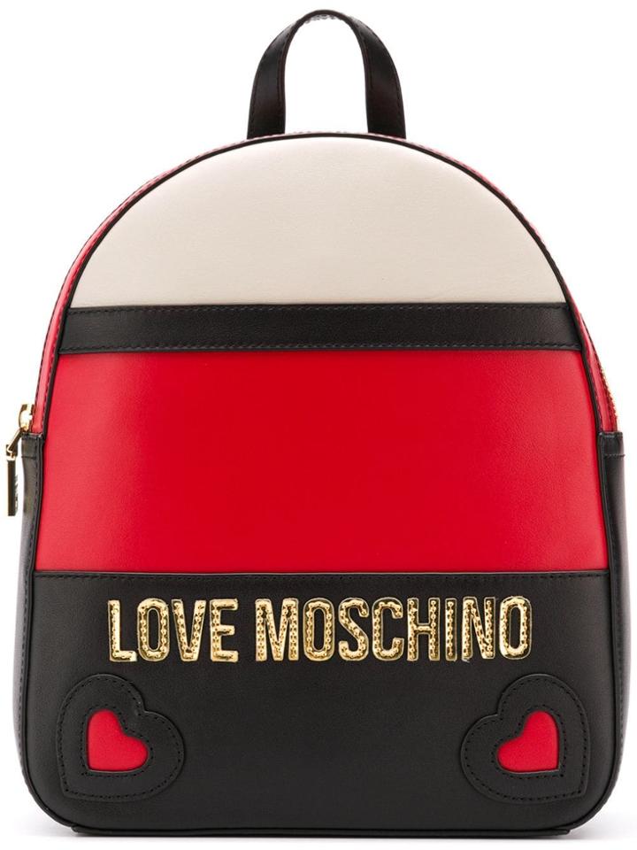 Love Moschino Panelled Backpack - Red