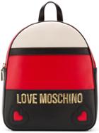 Love Moschino Panelled Backpack - Red
