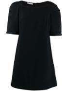 Prada Pre-owned Oversized Sleeves Short Dress - Black