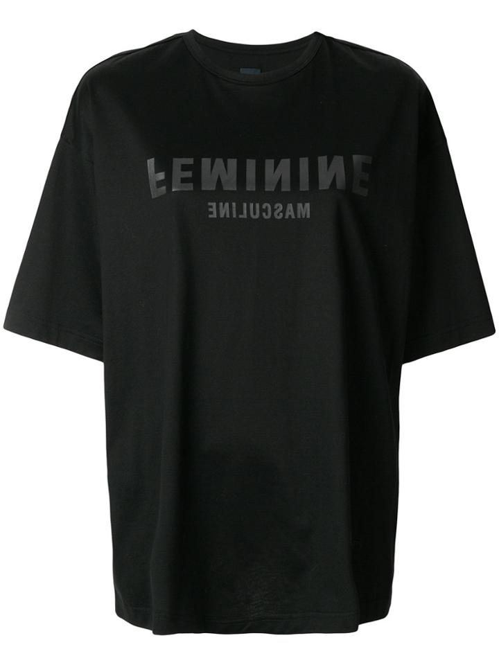 Juun.j Printed Oversized T-shirt - Black