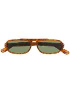 Gucci Eyewear Rectangular Frames Sunglasses - Brown