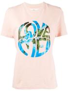 Alberta Ferretti Love Me! Stamped Design T-shirt - Pink