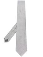 Canali Geometric Patterned Tie - Grey