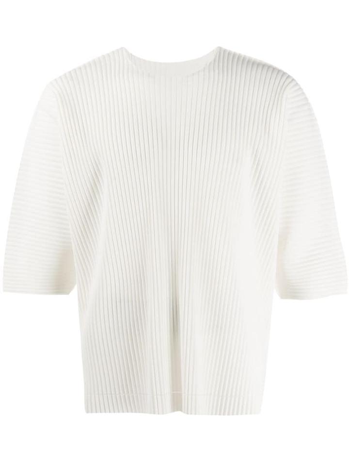 Homme Plissé Issey Miyake Pleated T-shirt - Neutrals