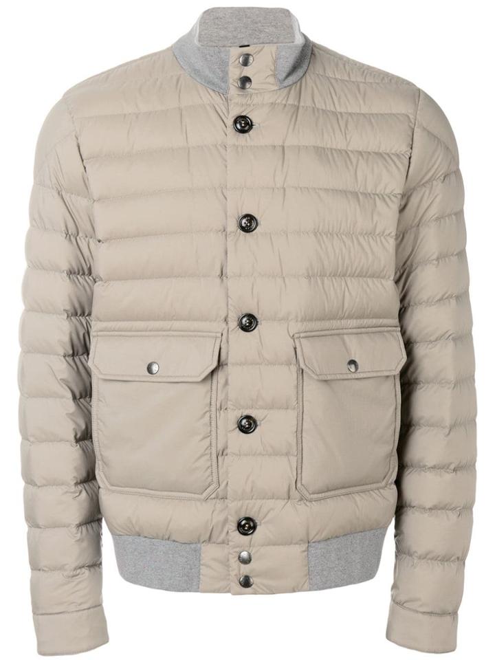 Moncler Padded Cropped Jacket - Neutrals