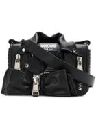 Moschino Bow Biker Jacket Cross Body Bag - Black