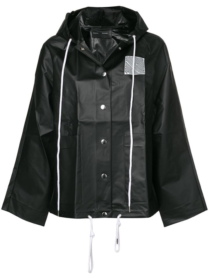 Proenza Schouler Hooded Short Raincoat - Black