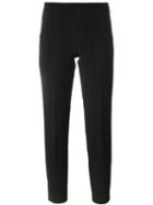 Pt01 Tailored Slim Trousers, Women's, Size: 44, Black, Viscose/polyamide