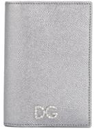 Dolce & Gabbana Metallic Foldover Wallet - Silver