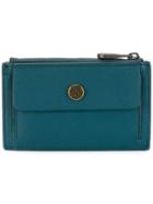 Bottega Veneta Compact Intrecciato Wallet - Blue