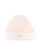 Armani Junior Striped Logo Beanie, Boy's, Pink/purple