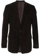 Dolce & Gabbana Pre-owned Single Breasted Corduroy Blazer - Brown