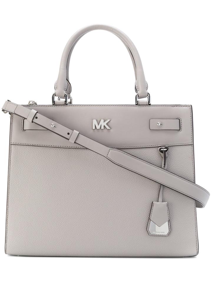 Michael Michael Kors Reagan Large Satchel - Grey