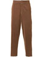 Cityshop Corduroy Tapered Trousers, Men's, Size: Large, Brown, Cotton