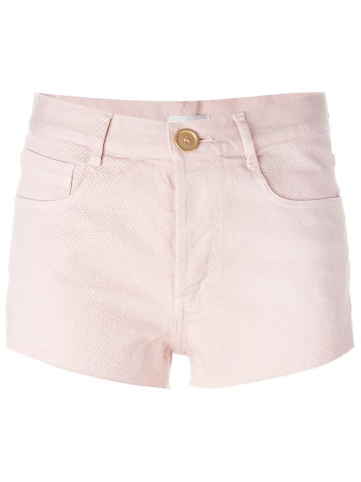 Forte Forte Denim Shorts, Women's, Size: I, Pink/purple, Cotton/spandex/elastane