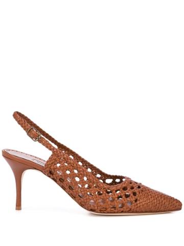 Manolo Blahnik Baske Sandals - Brown