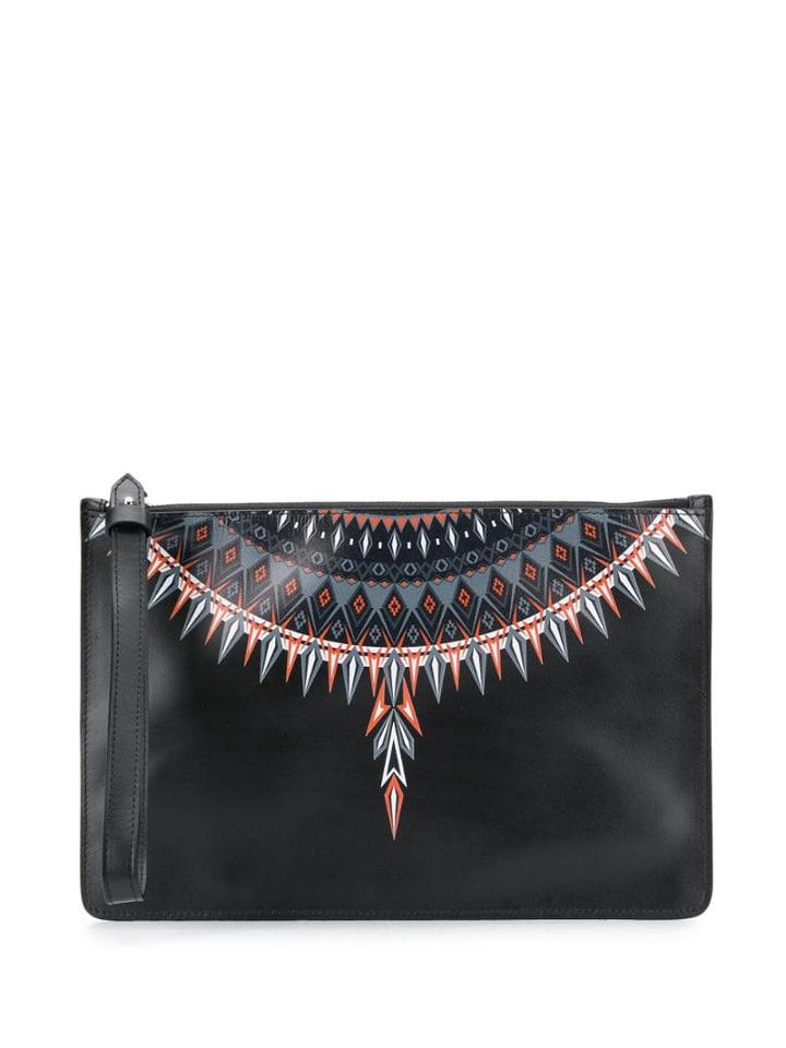 Marcelo Burlon County Of Milan Printed Clutch - Black